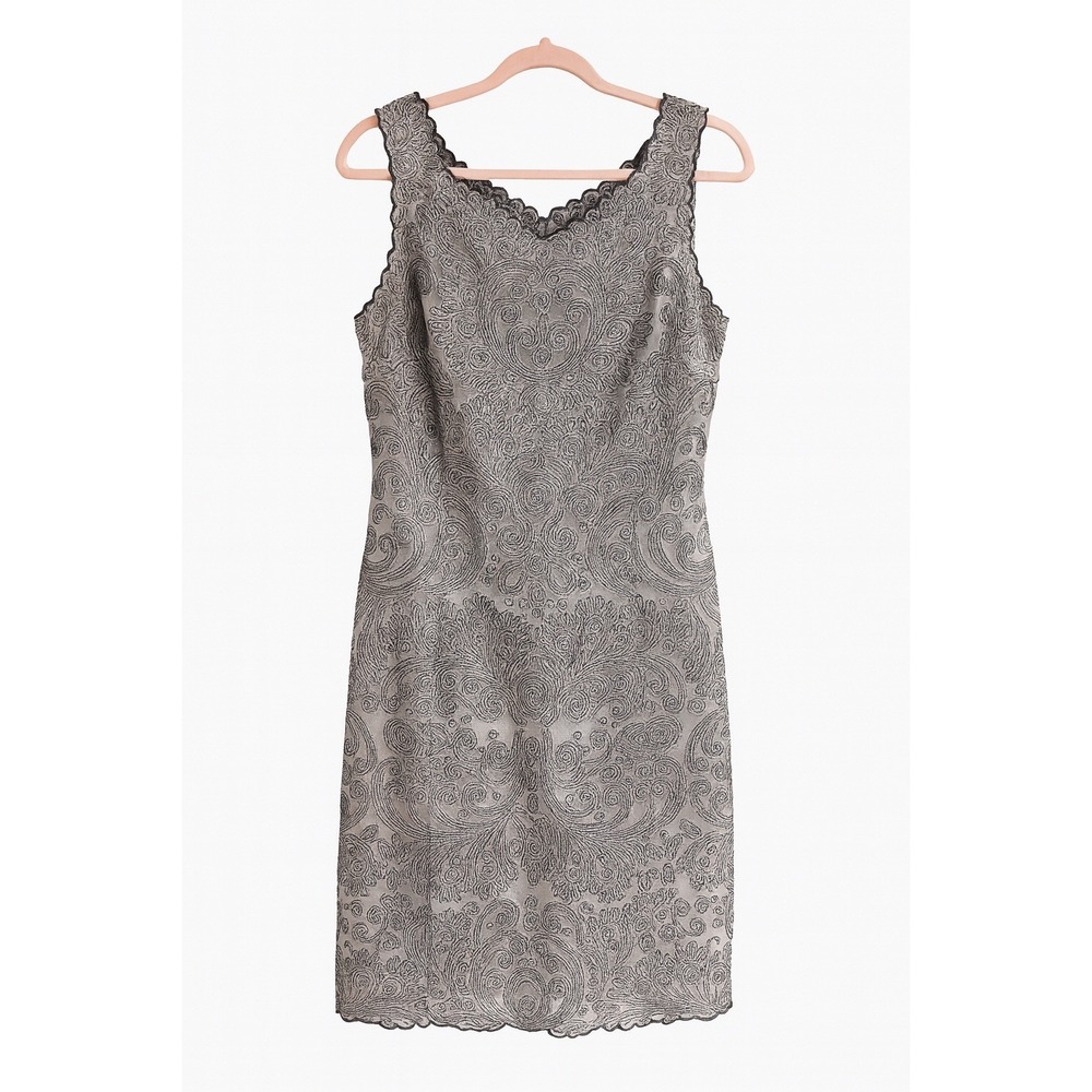 Yoana Baraschi Black & White Sequined Dress – Size Medium – Stunning  Design